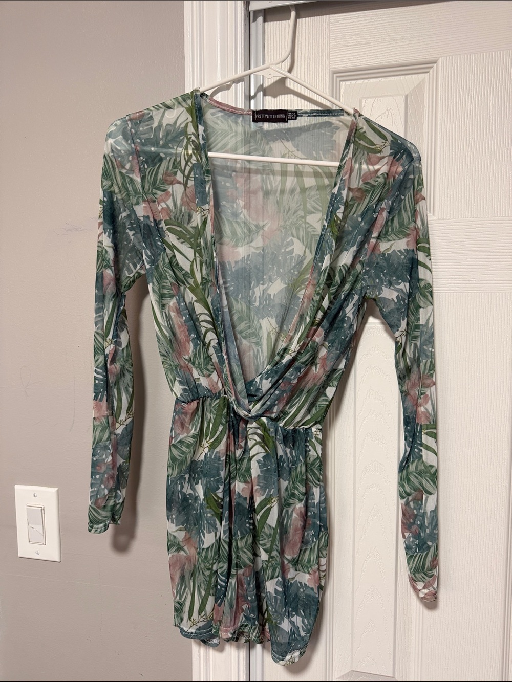 Prettylittlethings sheer swim cover up